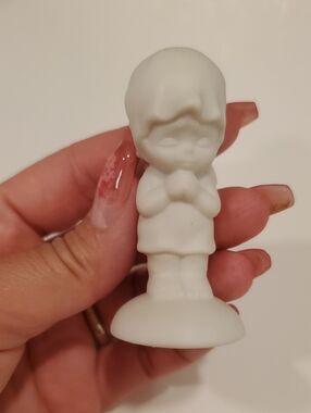 White Praying Child Figurine Kids Toy